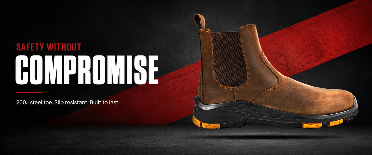 YAHYA professional safety footwear for demanding work environments.